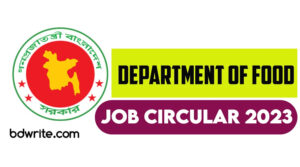Food Department Job Circular 2023